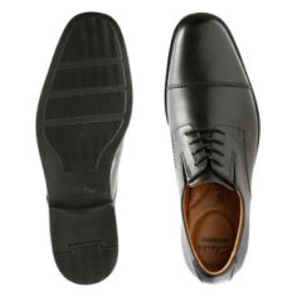 Tilden Cap Black Leather Men’s shoes - Picture 2 of 3